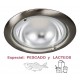 Downlight LED Redondo Niquel 230mm 40W, corte 185mm, Especial Pescado ó Lácteos